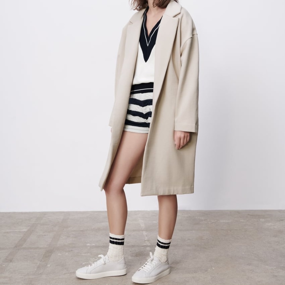 NWT Zara Women’s Lapel Collar With Pockets - Picture 2 of 8